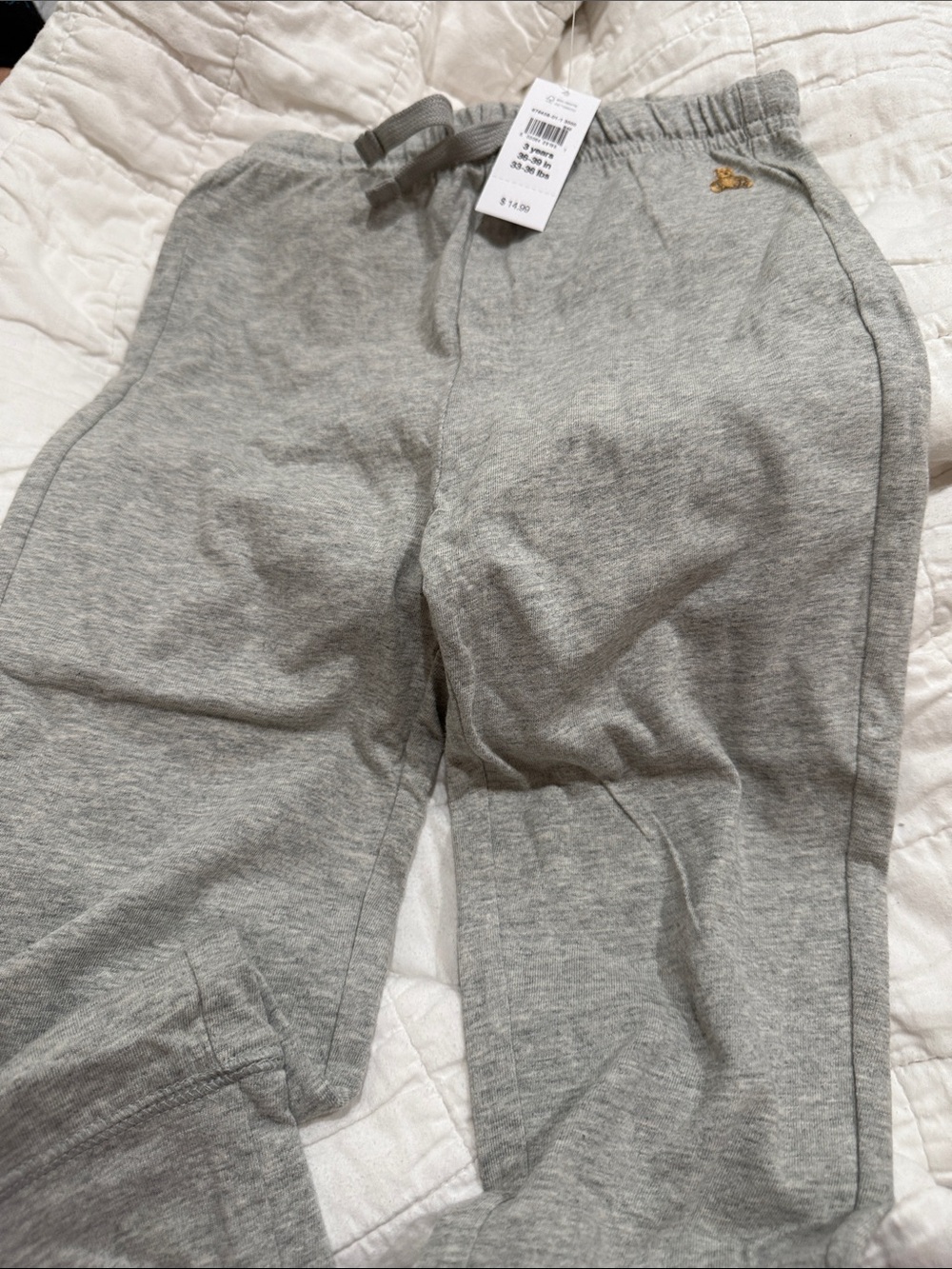 GAP Light Gray Kids Sweatpants with Drawstring